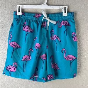 Chubbies Swim Trunks Shorts Mens Medium Flamingo Blue Lined Inseam 5.5" Pockets